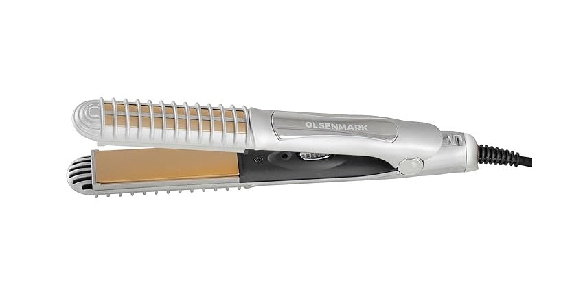 2-in-1 heated hair straightener