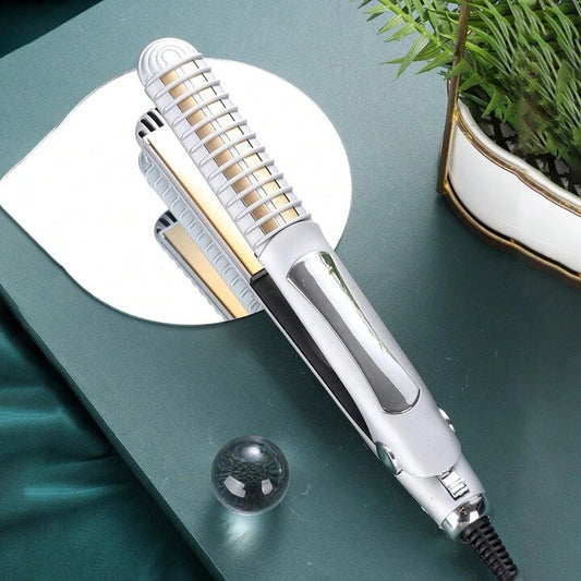 2-in-1 heated hair straightener