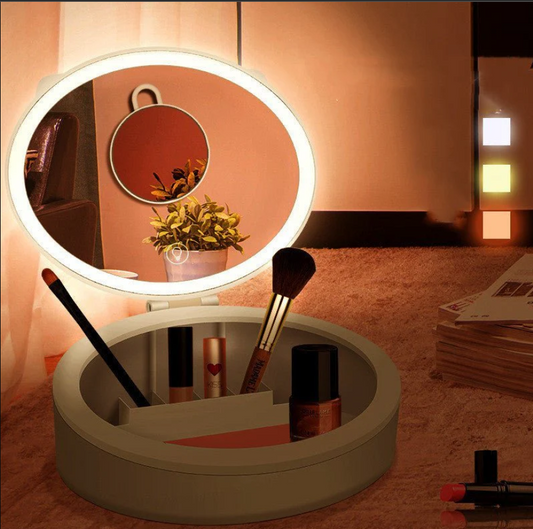 Glow Up Box – LED Mirror with Hidden Storage