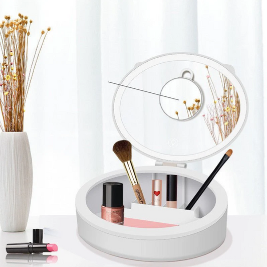 Glow Up Box – LED Mirror with Hidden Storage